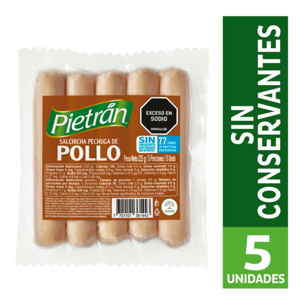 SALCHICHA PIETRAN 225G POLLO